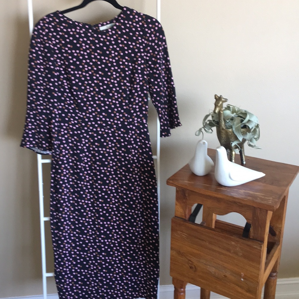 Boden Black dotted dress